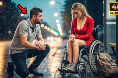 “Come with me” – Single dad found a paralyzed poor girl at the bus stop, Then took her home and…