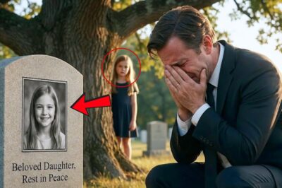 Millionaire Cries at His Daughter’s Grave—Not Knowing She’s Alive and Watching Him