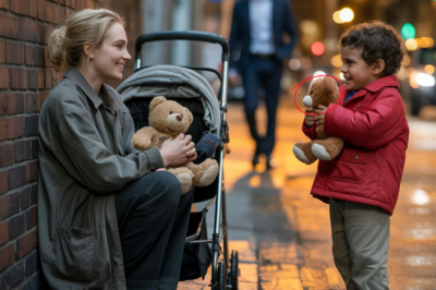 The Song Beneath the Streetlight: When a Child’s Voice Exposed the Lie a Wealthy Man Had Been Running From