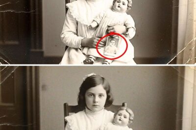 This photograph from 1905, showing a girl with a toy, seemed harmless – until restoration revealed something sinister.