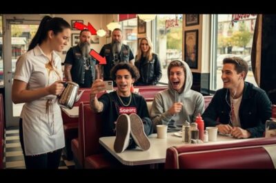Rich Teen Spit on a Waitress — She Didn’t Know 50 Hells Angels Were Watching