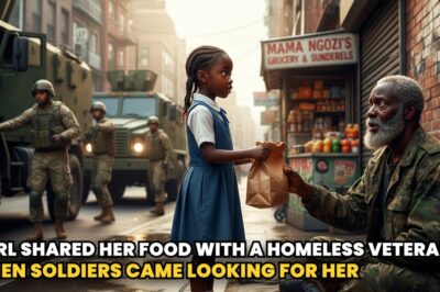 Young Girl Shared Her Food With a Homeless Veteran — The Next Day, Soldiers Came
