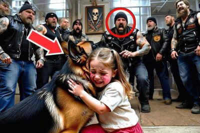 9-Year-Old Little Girl Bullied by Bikers — Until She Makes a Signal to Her Police Dog!