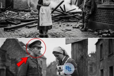 A British Officer Found a German POW Nurse Tied to a Post — The Sign Said ‘Traitor