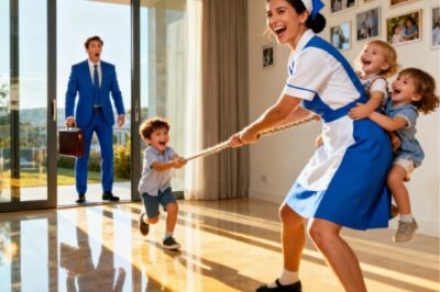BILLIONAIRE ARRIVED HOME UNANNOUNCED AND SAW THE MAID WITH HIS TRIPLETS — WHAT HE SAW SHOCKED HIM