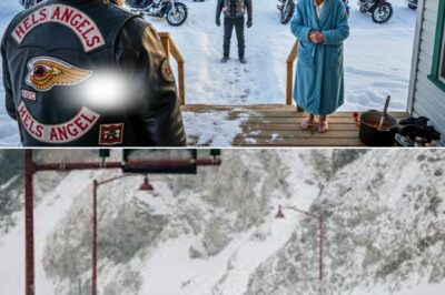 “They are the most dangerous gang.” The 78-year-old lady opened her door to 15 Hells Angels members during a snowstorm. What happened the next day made the whole town cry!
