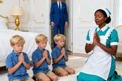 BILLIONAIRE ARRIVED UNANNOUNCED AND SAW THE MAID WITH HIS TRIPLETS—WHAT HE SAW SHOCKED HIM