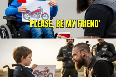72 Hells Angels Bikers Rode Out For A Boy With Broken Legs! The only thing scarier than the notorious motorcycle club was the silence of the bullies when they arrived at school.