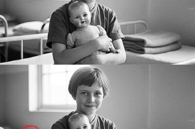 This 1945 photo showing a little girl holding a doll looked cute — until a zoom revealed her hand.