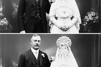 A studio photograph from 1912 shows a bride. When they lifted her veil, they discovered a horrifying truth.