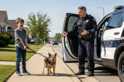 Please Arrest Me and My Dog, Little Boy Begged Police. When The Officer Saw Who Was Chasing Them in a Black Truck, He Realized This Wasn’t a Game—It Was a Life-or-Death Rescue Mission.