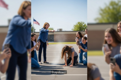 They Thought They Could Break My Little Girl’s Spirit By Forcing Her To Kneel On Burning Asphalt While The Popular Kids Laughed—They Didn’t Know Her Daddy Was The President Of The ‘Iron Saints’ MC, And We Were About To Turn Show-and-Tell Into A Lesson They Would Never Forget.