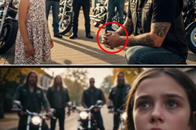 “The Moment Control Was Lost: Man in Truck Watches as Bikers Form a Silent Wall Around His Victim.”