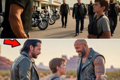 BULLY CRYING: Hells Angels Confront Abusive Stepdad in Diner – Watch the Moment His Power CRUMBLED.