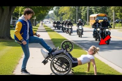 Bullies Tripped a Disabled Girl at the Bus Stop… Then 99 Bikers Showed Up