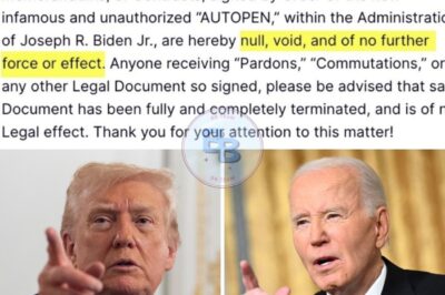 THE LEGAL BOMBSHELL: T.r.u.m.p Declares ALL Autopen Signatures from Biden Admin ‘NULL AND VOID’ – What Does This Mean For YOU?