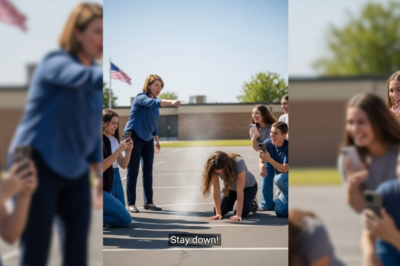 They Thought They Could Break My Little Girl’s Spirit By Forcing Her To Kneel On Burning Asphalt While The Popular Kids Laughed—They Didn’t Know Her Daddy Was The President Of The ‘Iron Saints’ MC, And We Were About To Turn Show-and-Tell Into A Lesson They Would Never Forget.