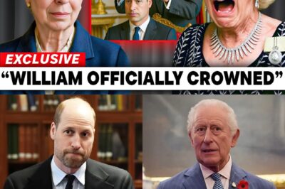 JUST IN: The King Secretly Hands the Crown to His Son While His Iron-Willed Sister Stands at His Side — and the Queen Consort’s Furious Meltdown Behind Palace Doors Has Staff Whispering This Is the Night an Entire Royal Era Quietly Died…