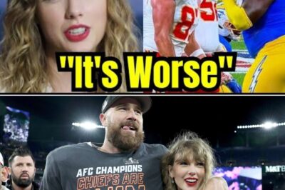 THE $100 MILLION SLAP: Travis Kelce Injured by Vicious Hit, Sparking Viral Feud After Chargers Player Mocks Taylor Swift