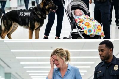 Police Dog Jumps Into Baby’s Stroller at Airport — What Officers Found Next Stunned Everyone