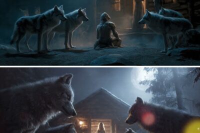 The pack surrounded the cabin—until the Alpha King knelt before the human who saved his brother