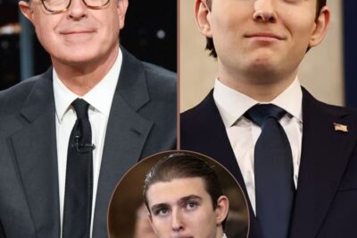 The 180 IQ Lie? Stephen Colbert Exposes Barron Trump’s Real Test Scores on Live TV as the Studio Descends into Chaos!