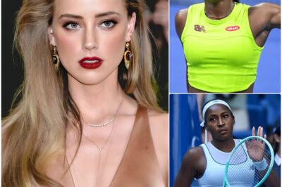 “A slap in the face to the American tennis world, we don’t need clowns like her!” The harsh comment about Coco Gauff was never in the script, but famous actress Amber Heard Ho blurted it out live, shocking the entire studio. Ignoring calls for silence and urgent announcements from the producer, Amber Heard continued to harshly criticize Gauff after a series of disastrous losses in recent matches. The filming was immediately stopped, but what happened next was even more intense – a slap from the director and an international call from Gauff herself. Gauff coldly read a legal statement, leaving Amber Heard completely stunned and shaking with fear.