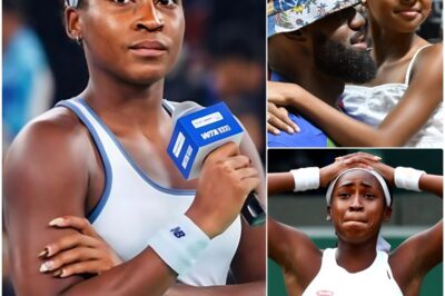 coco gauff suddenly left the court in the middle of the match and went straight to a 13 year old girl who had saved every penny for months just to meet her idol once in her life! she smiled warmly, hugged her tightly, and whispered something that made the girl shiver… Right after that, the young tennis player did something UNEXPECTED that made tens of thousands of spectators stand up, clap like thunder and shed tears! This is definitely the most beautiful and humane moment in tennis history…