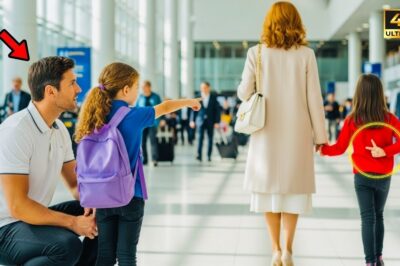 Poor deaf girl gave a silent signal in the airport—only a little girl notices and did something