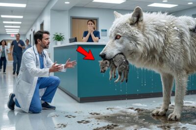 WHITE WOLF Brings Dying Pup To Hospital. What the Doctor Did Next Shocked Them All