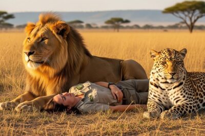 A Lion and Leopard Find an Unconscious Woman — You Won’t Believe What They Do Next!