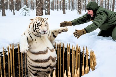 Expectant White Tiger Caught in a Deadly Trap — A U.S. Ranger’s Quick Action Saves Her