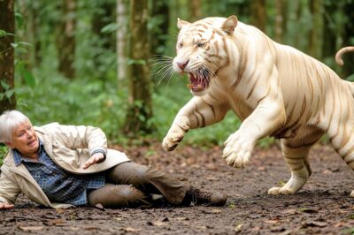 Everyone begged her not to see the albino tiger she saved 20 years later… but then shock came.