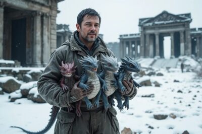 The Quiet Farmer Who Unexpectedly Became Father to Four Baby Dragons…