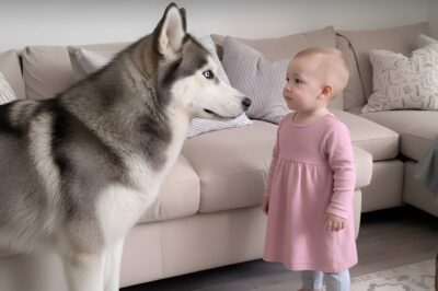 Camera Caught the Little Girl Scolding Her Husky – What Happened Next Shocked the Family