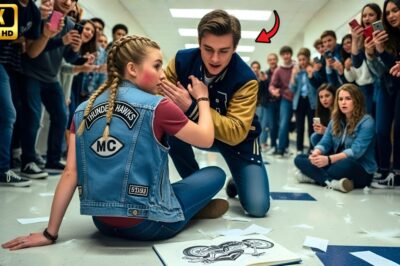 Bully Hit the New Girl at School — Not Knowing Her Dad’s the President of Hells Angels MC
