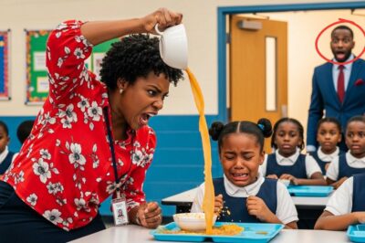 Father Visits His Daughter At The School Lunchroom And Sees What The Teacher Did, Outraged…