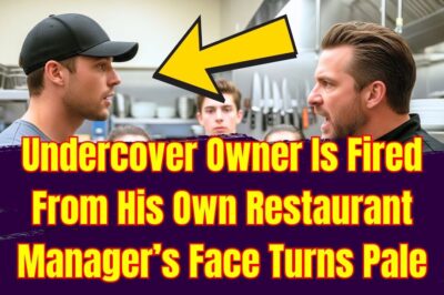 Undercover Owner Is Fired From His Own Restaurant, Manager’s Face Turns Pale