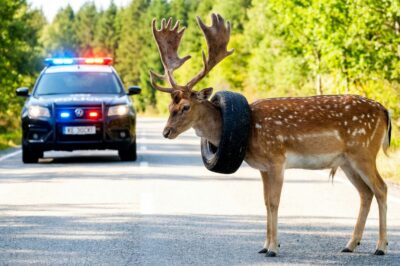 The Noble Deer Trapped in a Tire for Two Years—An Unthinkable Rescue