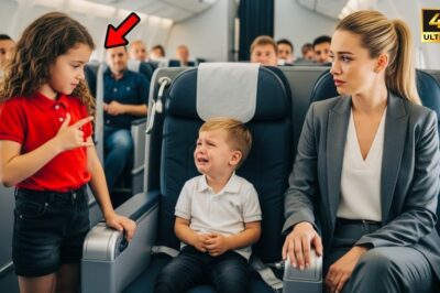 Millionaire’s deaf son cried Nonstop on the Plane — Until a little girl used sign language