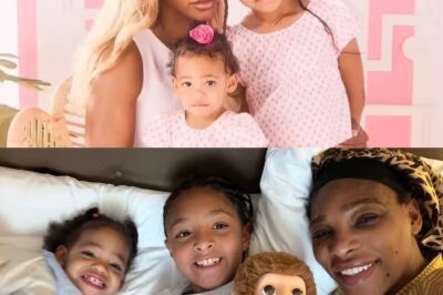 Tennis legend Serena Williams shares adorable snuggled-up moments with her daughters with a 3-word message